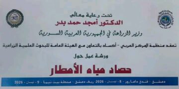 أكساد تنظم ورشة عمل حول حصاد مياه الأمطار بالتعاون مع الهيئة العامة للبحوث الزراعية