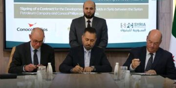 السورية للبترول توقع اتفاقية مع شركتين امريكيتين لتطوير حقول الغاز في سورية