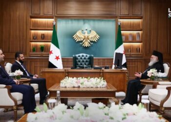 الرئيس الشرع يستقبل غبطة البطريرك ‏يوحنا العاشر يازجي في قصر الشعب بدمشق