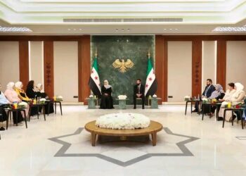 الرئيس أحمد الشرع وعقيلته يستقبلان عددًا من عائلات المفقودين