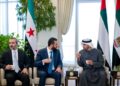 الرئيس احمد الشرع يبحث مع الشيخ محمد بن زايد آل نهيان العلاقات بين البلدين الشقيقين وسبل تعزيزها