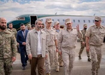 جولة ميدانية للشيباني داخل مطار اللاذقية الدولي