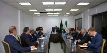 نائب وزير الاقتصاد والصناعة يبحث مع وفد اقتصادي أمريكي فرص الاستثمار في سورية